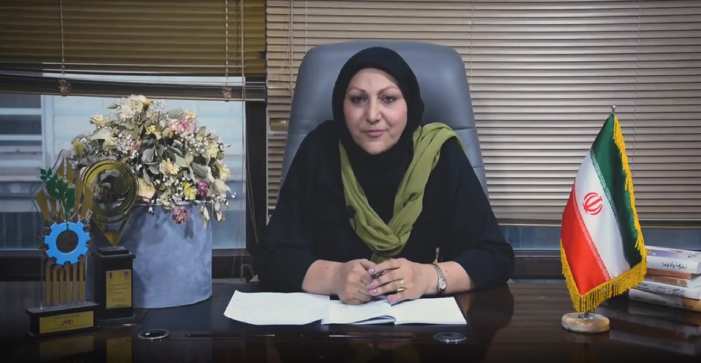 خانم ژاله خدایار مدیر عامل شرکت تعاونی تیبا و رئیس هیئت مدیره شرکت آموزشی متین رویان
