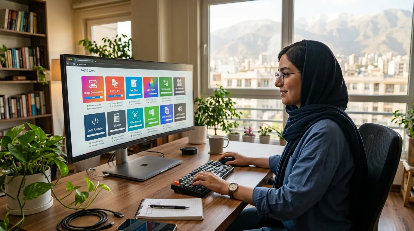 ابزارهای آنلاین رایگان | تبدیل عکس، PDF، شمارنده کلمات | تاپ۱۳